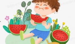 很吃瓜的素材图片